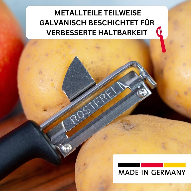 Westmark" Gentle Swivel Peeler for Left Handers, Stainless Steel Black/Silver,
