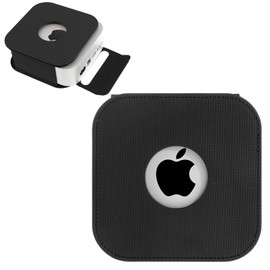 Case for Apple 2024 Mac Mini M4 / Mac Mini M4 Pro,NOUKAJU PU Material Protective Cover,Drop-Proof,Scratch-Proof,Shock-Proof,Dust-Proof,Protective Case for Mac Mini 2024(Black)