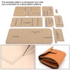8Pcs Acrylic Template Short Wallet DIY HandMade Leather Pattern Mold