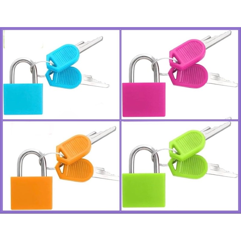 Suitcase Locks Padlocks, Small Luggage Locks with Keys with Outdoor
