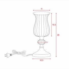 Samantha Table Lamp Antique Brass