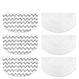 Steam Mop Replacement Pads for Bissell Powerfresh Steam Mop Pads Compatible with 1940 1440 1544 Series 19402 19404 19408 19409 1940a 1940f 1940q 1940t 1940w Washable Reusable Steam Mop Pad (6-pack)
