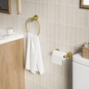 Evolvegoods Brushed Gold Toilet Paper Holder & Towel Holder, Bathroom