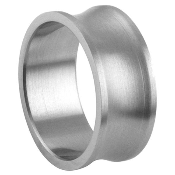 DoubleAccent 10MM Stainless Steel Matte Finish Wedding Band (Size 5