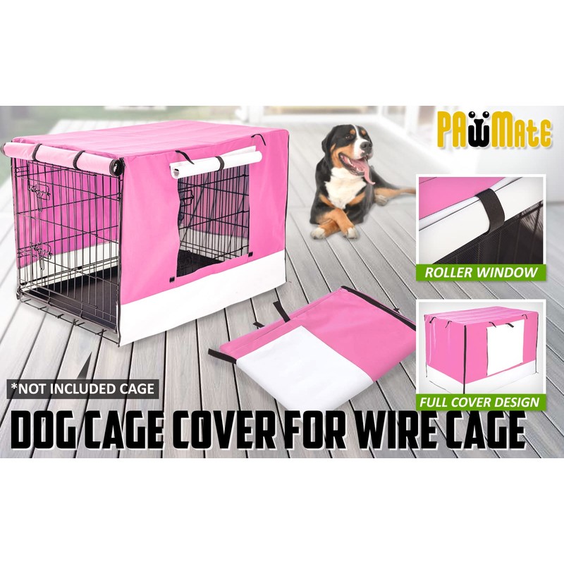 Paw Mate Dog Cage - Pink