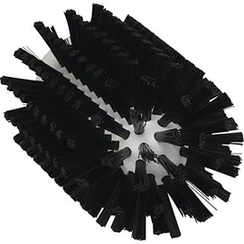 Vikan 5380-77-9 Stiff Tube Brush, Polyester, 3-3/32" x 6" OAL, Black