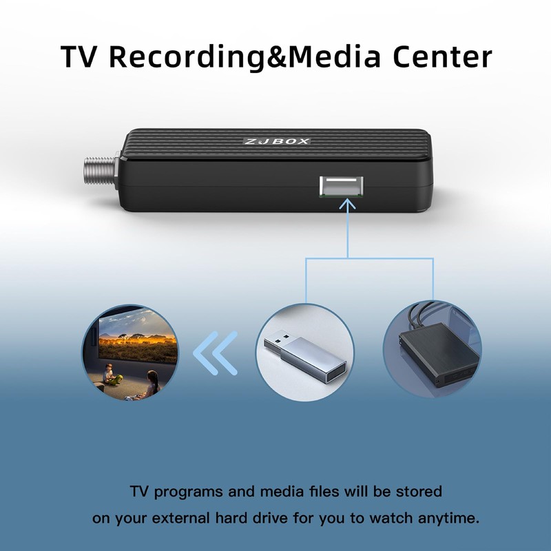 ZJBOX Digital Converter Box for TV,1080P ATSC tv Tuner Box