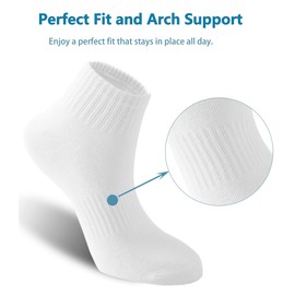 Irisbear Crew Socks for Women Ankle High Size 9-11 Womens Gym Socks for Men