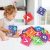 Jenilily Soft Alphabet Cards Baby Learning Toys, 26 Letters Animals