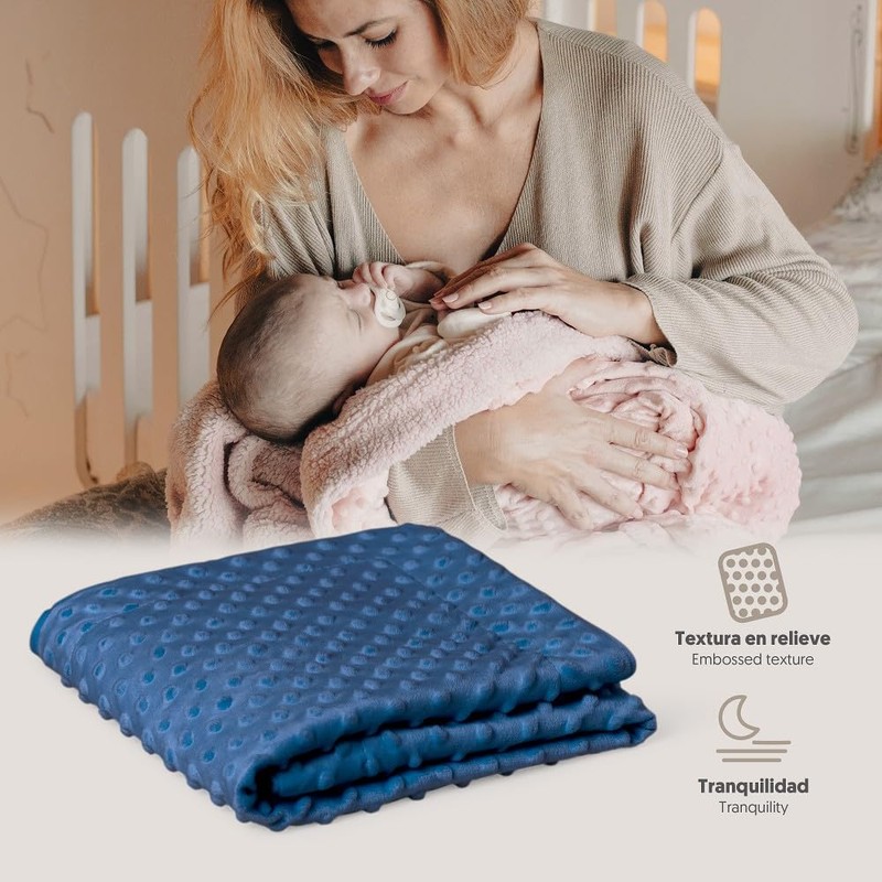 Interbaby 0881-10 Bubble Baby Blanket Dark Blue 700 g