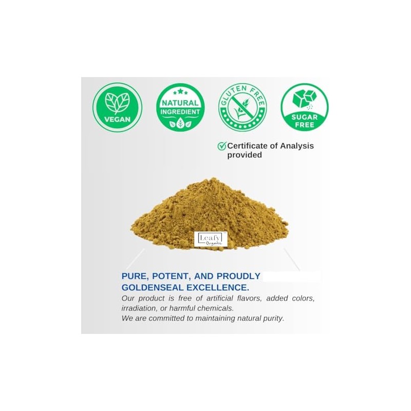 Goldenseal Root Powder - 3.5 oz Pure Natural Goldenseal Root