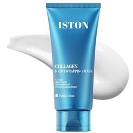 Eyestone Collagen Night Wrapping Mask for Glass Skin - Replenishes elasticity and moisture Reduces dullness and radiance skin |Easy Peel Off Face Skin Care Size / 유리 피부용 아이스톤 콜라겐 나이트 랩핑 마스크 - 탄력 및 수분 보충 칙칙함 광채 피부 감소 | 쉬운 필 오프 페이스 스킨 케어 Size