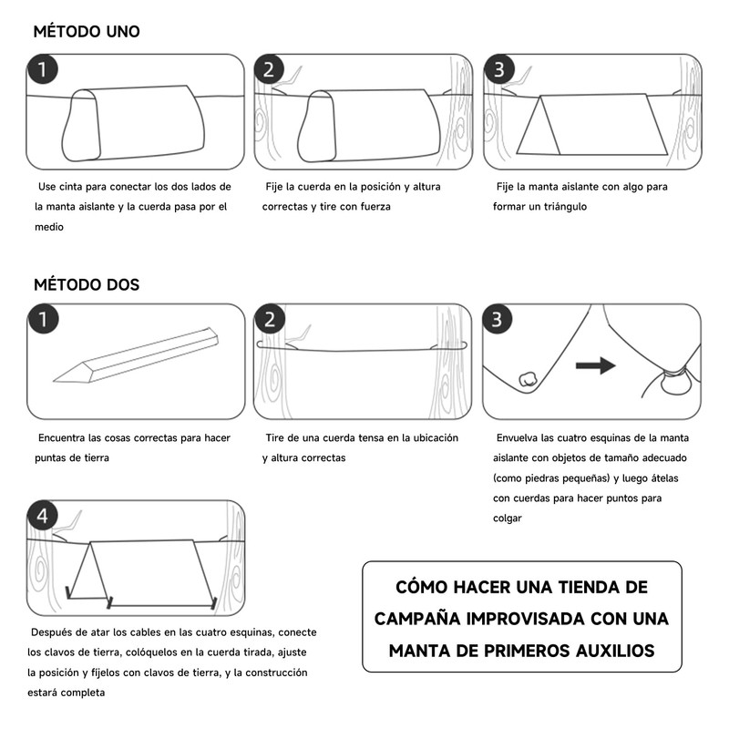 POGEPE Manta Térmica para Supervivencia Al Aire Libre es Resistente