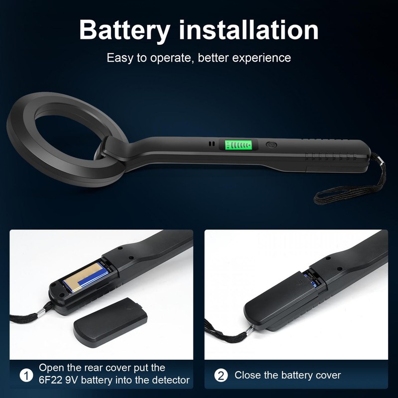 Handheld Metal Detector Portable Professional Gold Treasure Hunting Unearthing Tool