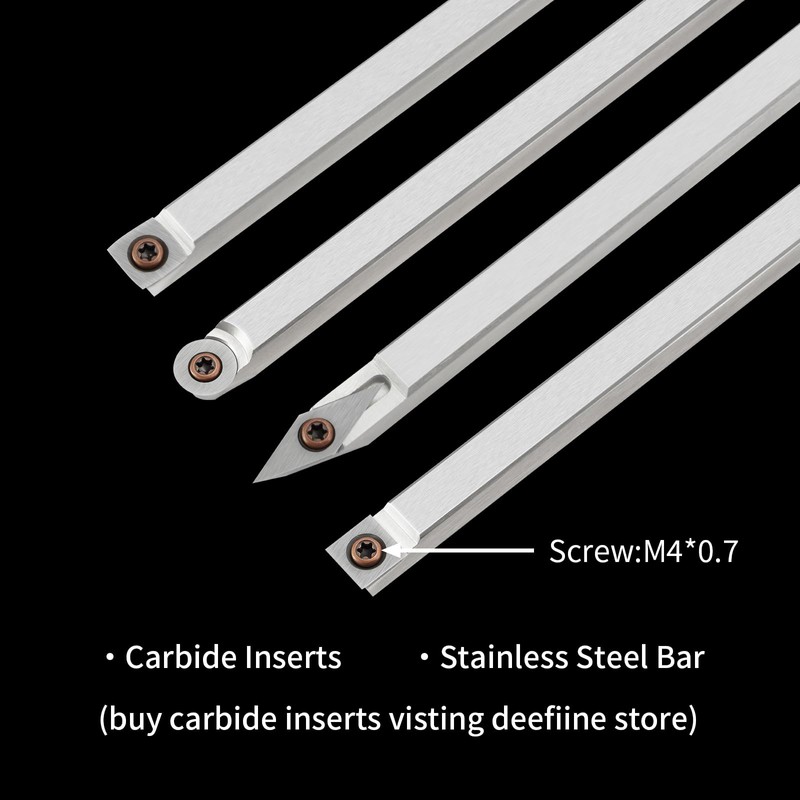 DEEFIINE 18.3" Full Size Carbide Tip Wood Lathe Turning Tool