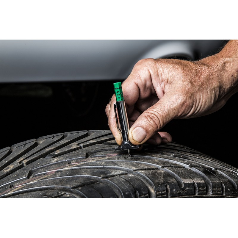 Steelman Color Coded Tread Depth Gauge, Quickly Identifies Amount of