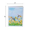 PQ Bees Daffodils with Hummingbirds Mothers Day Cards, 3D Birthday