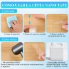 Cinta Nano Adhesiva De Doble Cara Lavable Reutilizable 20m