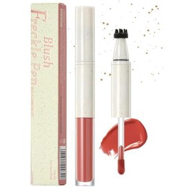 Freckle Stamp & Liquid Blush 2-in-1 – Long-Lasting Cream Blusher for Cheeks – Quick-Dry Smudgeproof Makeup Lightweight Blendable Texture Natural Rosy Glow for Effortless Everyday Looks (Berray Blush)