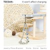 Tocoan Phone Charm Phone Wrist Strap with Tether Tab, Detachable
