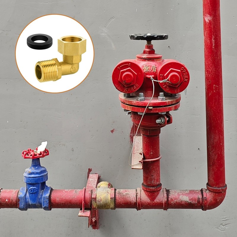 HSUYUN Brass movable screw connection 1/2 inch, right angle screw