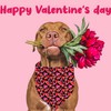Valentines Dog Bandana Reversible Triangle Bibs Scarf Mother's Day Bandanas