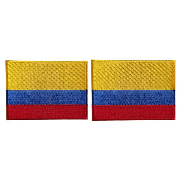 Mr Patches Colombia Flag Iron-On Embroidered Patch Set (2-Pack) –