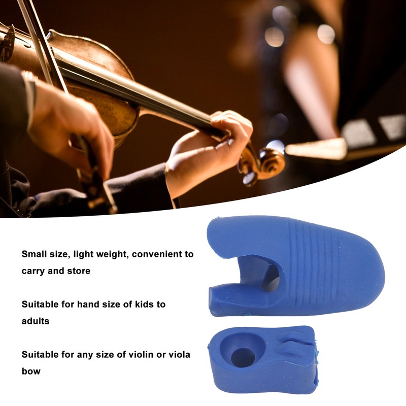 2 Pcs Violin Bow Grip Corrector Soft Reusable Silicone Violin