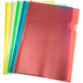 10 Folder Costilla Carpetas de Plástico con Pestaña Tamaño Carta, Multicolor, Organizador de Documentos y Hojas, 10 Piezas Oficina Escolar Documentos Protector de Archivos Hoja Presentacion Sobres