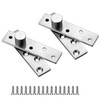 2pcs Pivot Hinge Rotating Hinge 270 Degree Stainless Steel Concealing