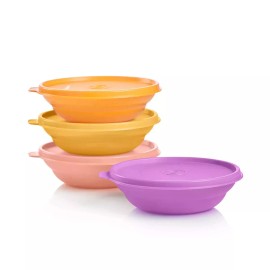 Tupperware NEW Tupperware Classic Cereal bowl Jr set of 4 w/ matching seal FreeShi