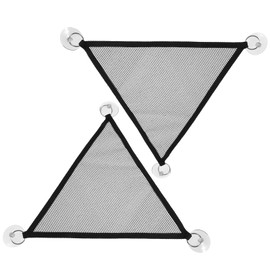 2Pcs Bearded Dragon Hammock, Black Breathable Mesh Reptile Hammock for Lizards, Geckos, Lguanas, Axolotls, Anoles, Snakes, Chameleon