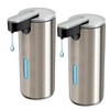 Stainless Steel Automatic Soap Dispenser, 2 Counts Touchless Electric Sensor