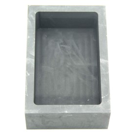 Graphite Ingot Mold, Melting Casting Mould, Silver Ingot, for Gold Silver Aluminum Copper Brass Zinc Plumbum and Alloy Metals,(150x100x50mm-7500g Gold; 3979g Silver)