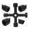 1 x 4-way multifunctional utility key, universal cross key, control