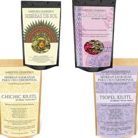 Kit de Hierbas para Baños Tradicionales, 4 Variedades, Temazcal, Hierbas Amargas y Dulces