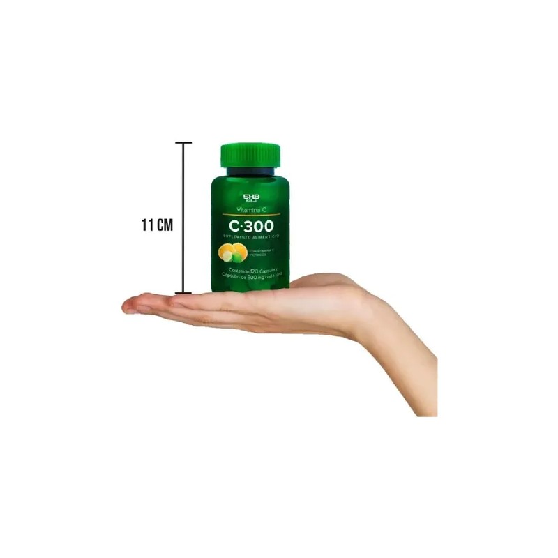 5h8 Vitamina C300mg Refuerzo Inmune 120 Caps Meses Sabor