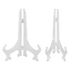 MUKCHAP 14 Pack 8 Inch Clear Plastic Plate Display Stands,