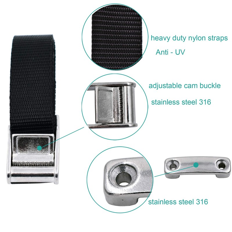 YYST Cooler Tie-Down Kit Strap Improved Cooler Straps Compatible with