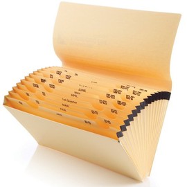 Manilla Foolscap Multipurpose Expanding A-Z File Concertina Folder