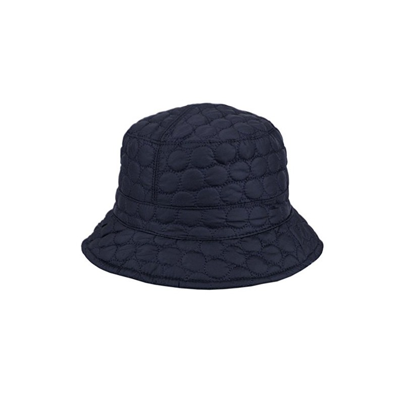 Foldable Water Repellent Quilted Rain Hat w/Adjustable Drawstring, Bucket Cap