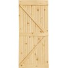 K-Bar Solid Pine Core Unfinished Interior Barn Door Slab DIY