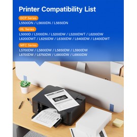 TN850 Black Toner Cartridge 2-Pack High Yield Compatible for Brother TN-850 850 Toner HL-L6200DW L6200DWT L5200DW L5100DN L6400DW MFC-L5800DW L5700DW L6700DW L6800DW DCP-L5600DN Printer Ink All-in-One