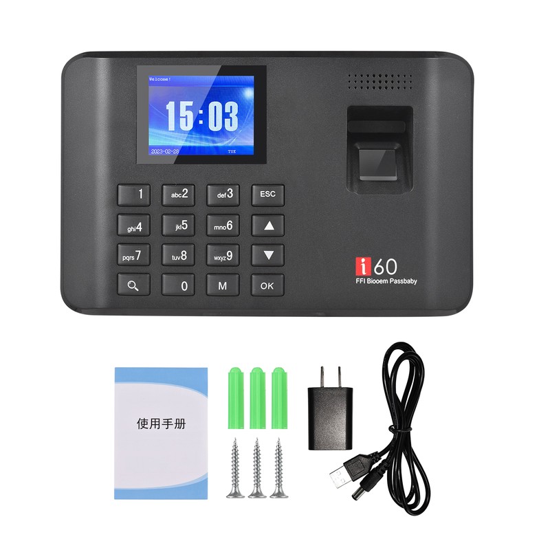 Intelligent Biometric Fingerprint Password Attendance Machine Time Clock Employee Checking-in