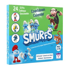 Advent Calendar 2024 The Original Smurfs Advent Calendar. Cartoon Collectable Toy for Boys and Girls, 12 Figures + 12 SMURFY Gifts! From 3 Years. Pack of 24