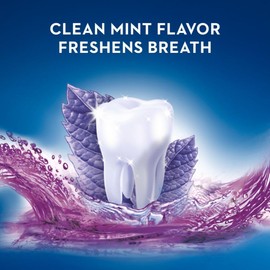 Crest 3D White Brilliance Whitening Mouthwash, Alcohol Free, Clean Mint, 1L (33.7 fl oz), Pack of 6