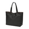 Miwoluna Women's Tote Bag, Business Tote, Large Capacity, A4, Lightweight, Pockets, Work or School, Business, Mother's Bag, Faux Leather, Black