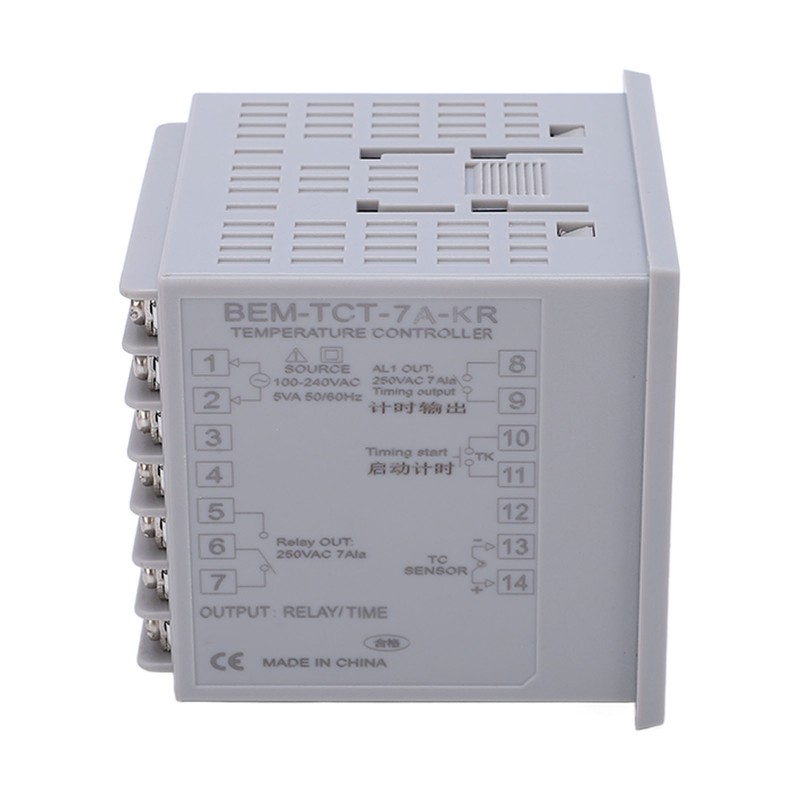 Digital Display Temperature Controller Relay Output Thermostat for Heat Press