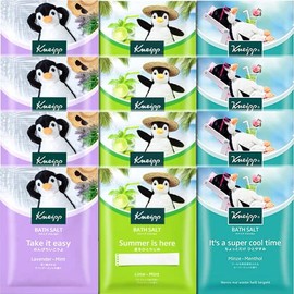 Kneipp Bath Salt, Super Mint Scent, Lime Mint Scent, Lavender Mint, 1.8 oz (50 g) x 4 Packets x 3 Types, Total 12 Packs (851190+852982+851251)