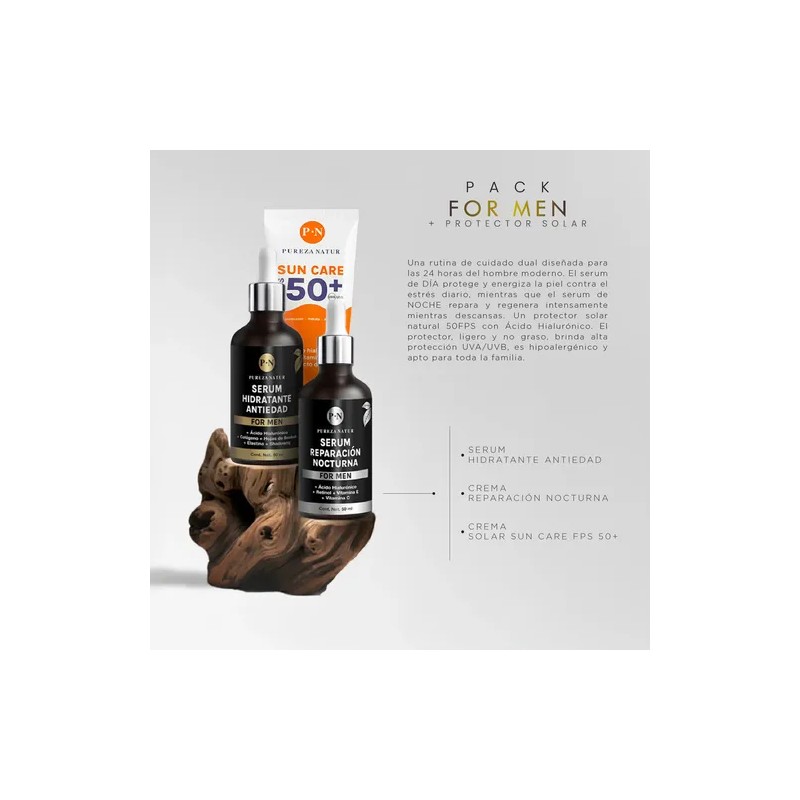 Pack Pureza Natur Protector Solar Pack Hombre Serums